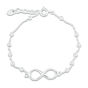 Infinity Bead – Silver Bracelet