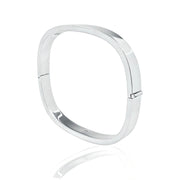 Square silver cuff bracelet