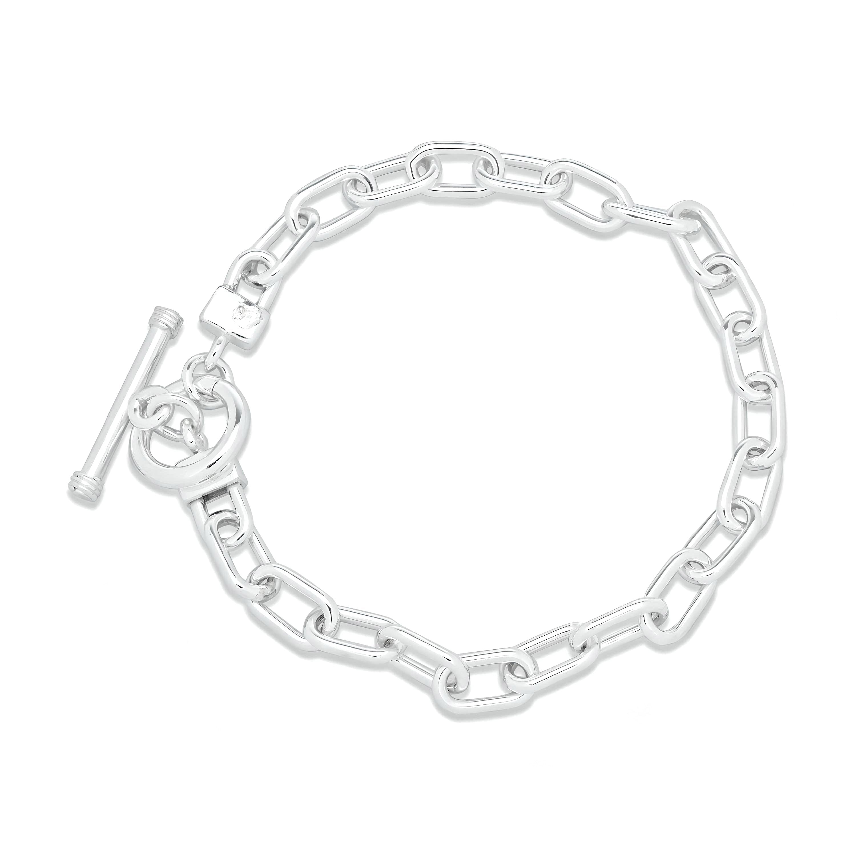 Glider bracelet with toggle clasp